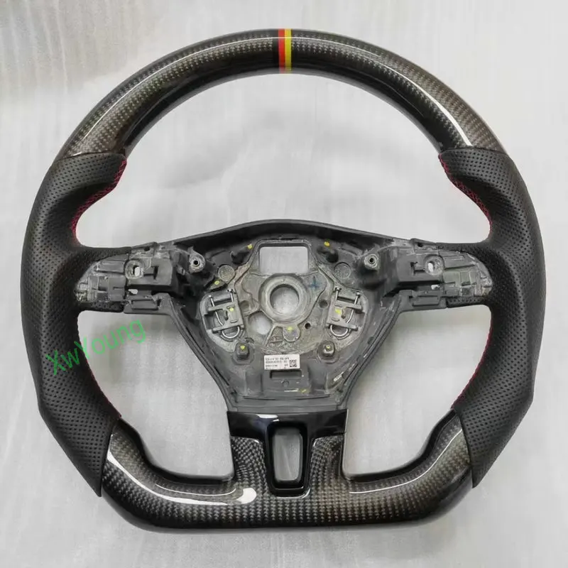 Для VW Volkswagen CC Passat Golf 6 (без переключателей весла) 100% настоящее углеродное волокно