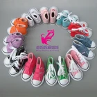 7,5 см обувь для кукол джинсовые парусиновые мини-туфли 14 Bjd для русской ткани ручной работы тканевые кукольные кроссовки для 40 см кукла Шэрон