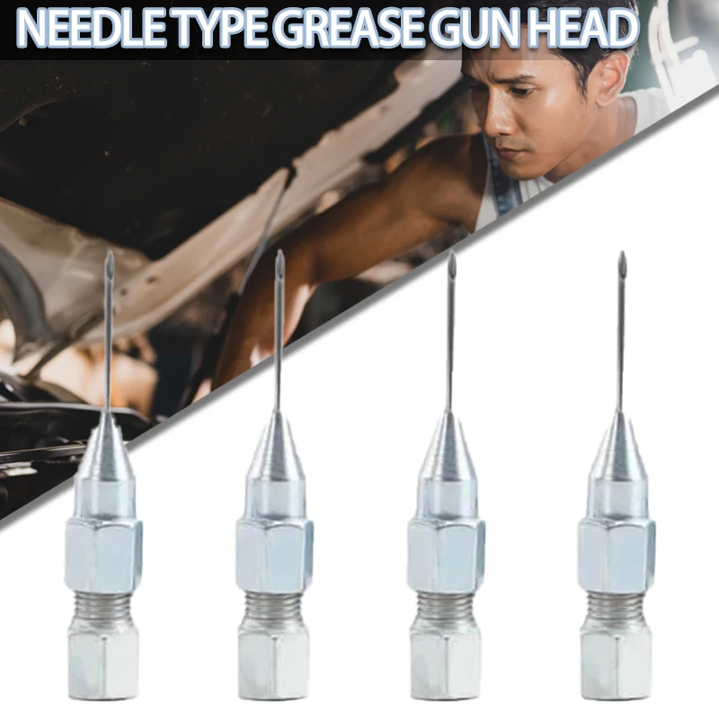 

1/2/4/6pcs Iron Grease Needle Tip Refueling Removable Sealed Bearings Tool Needles Tip Grease Gun Accessories