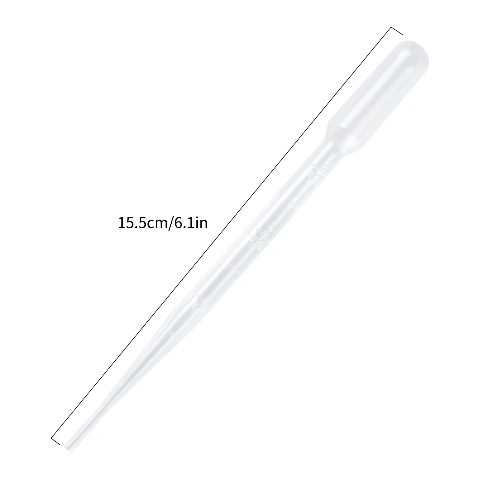 

100 шт./набор, прозрачные пластиковые пипетки 3 мл