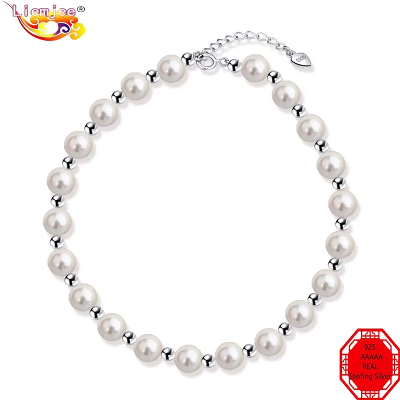 

Liemjee Wholesale Fashion Personality Party Jewelry Round Bead Pearls Necklace For Women Feature Namour Charm Gift All Seasons