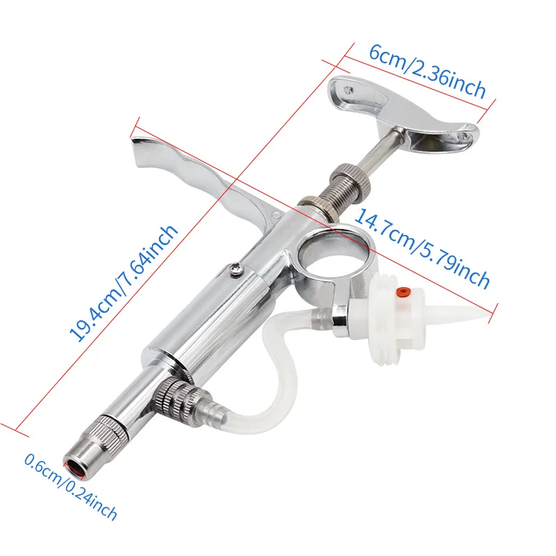 Автоматический непрерывный шприц для домашнего скота 0 5-5 мл