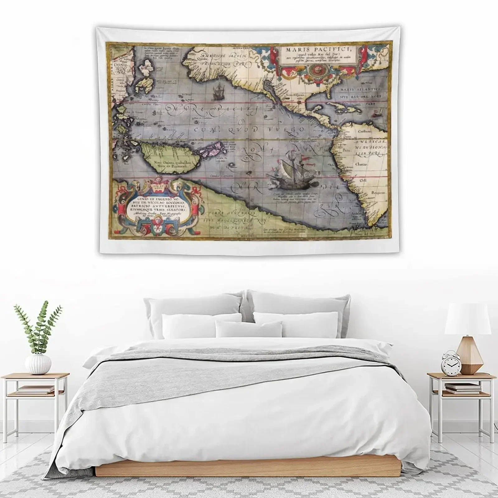 Декоративный Настенный Гобелен 1589-Ortelius-kale украшение стены эстетическое