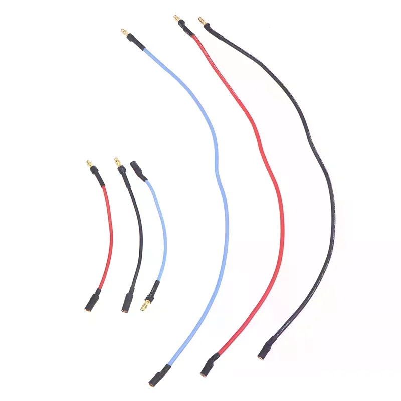 Фото 3 RC-мотора с силиконовым проводом 16AWG, удлинительный кабель ESC с разъемом 3,5 мм (банан), 10 см/25 см, аксессуары для радиоуправляемых дронов, машинок, игрушек, DIY-проектов №2