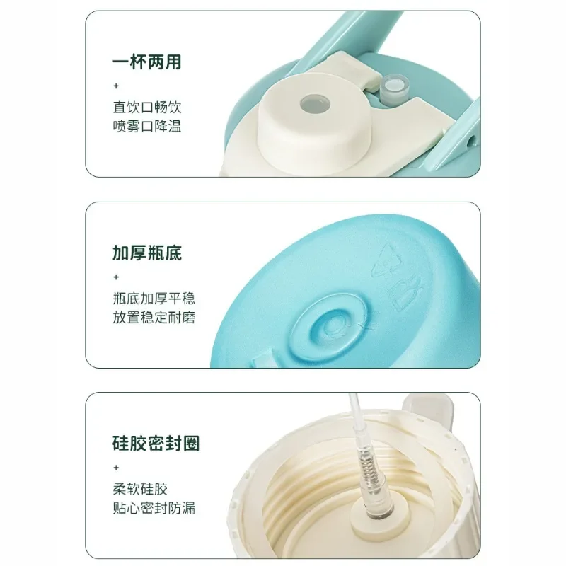 Бутылка для воды с распылителем спорта на открытом воздухе 650 мл