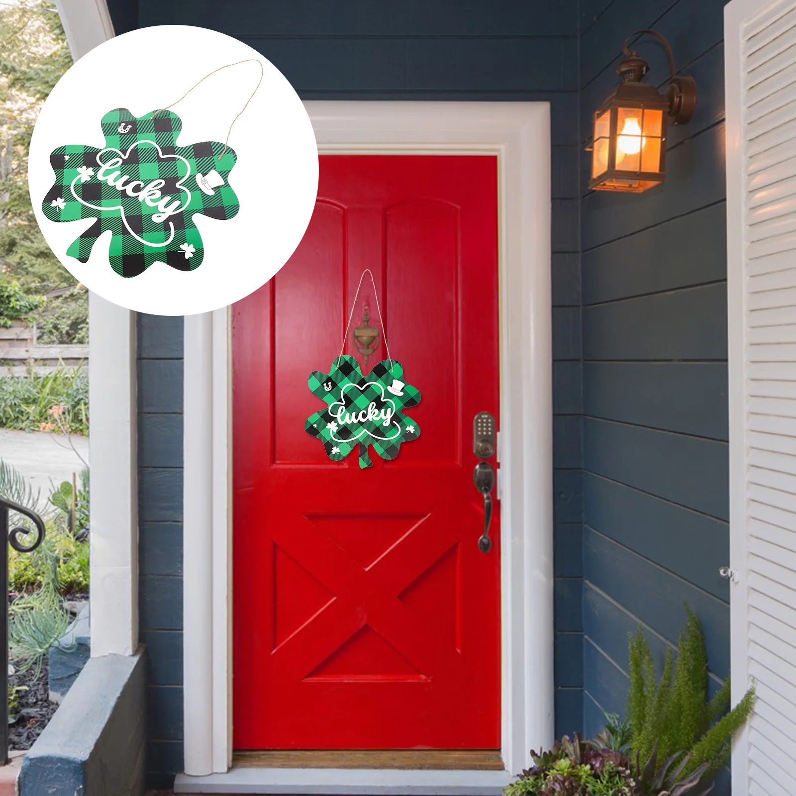 

Decor Door Welcome Ornament Hanging Pendant Listing Patricks Day Decorations Saint Patrick's Room Festival
