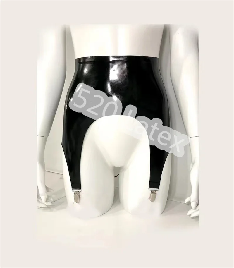 

Handmade Sexy Latex Long Line Garter Belt Underwear for Panties Stocking Back Lacing Custom Made