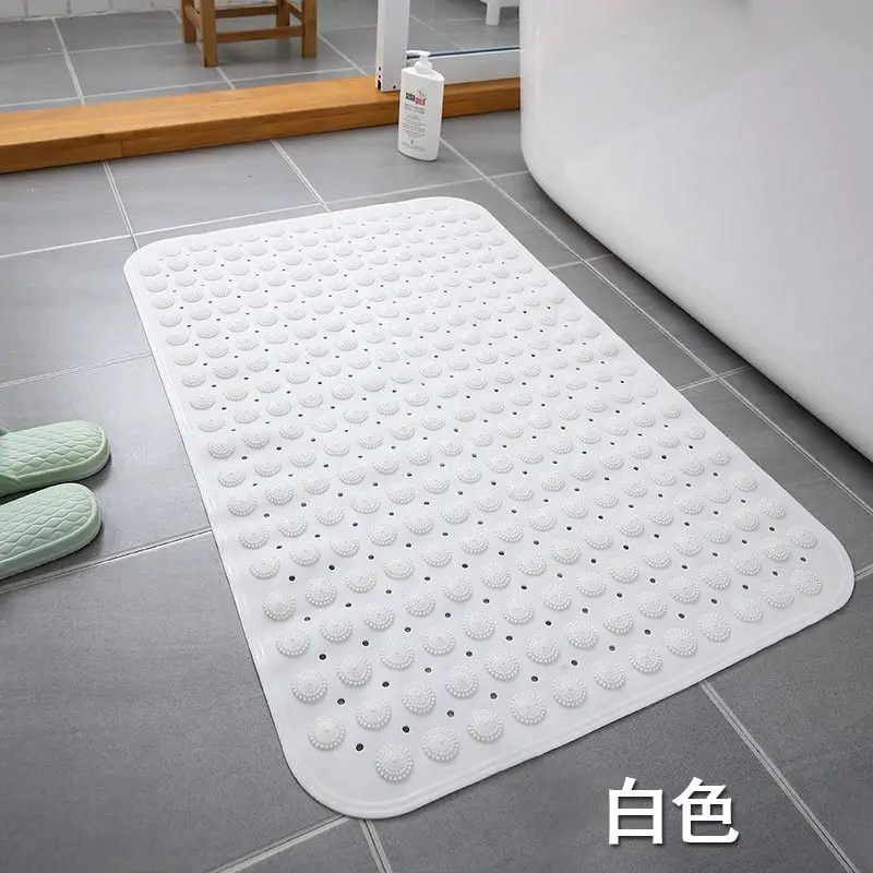 1pcs self priming silicone bathroom mats pvc rectangle bath artifact foot massage cushion sole non slip shower room carpet free global shipping