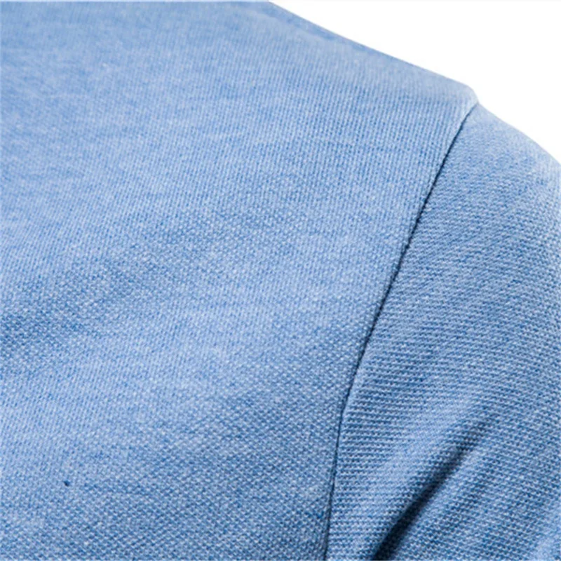 Мужская хлопковая футболка с V-образным вырезом и коротким рукавом 9 цветов