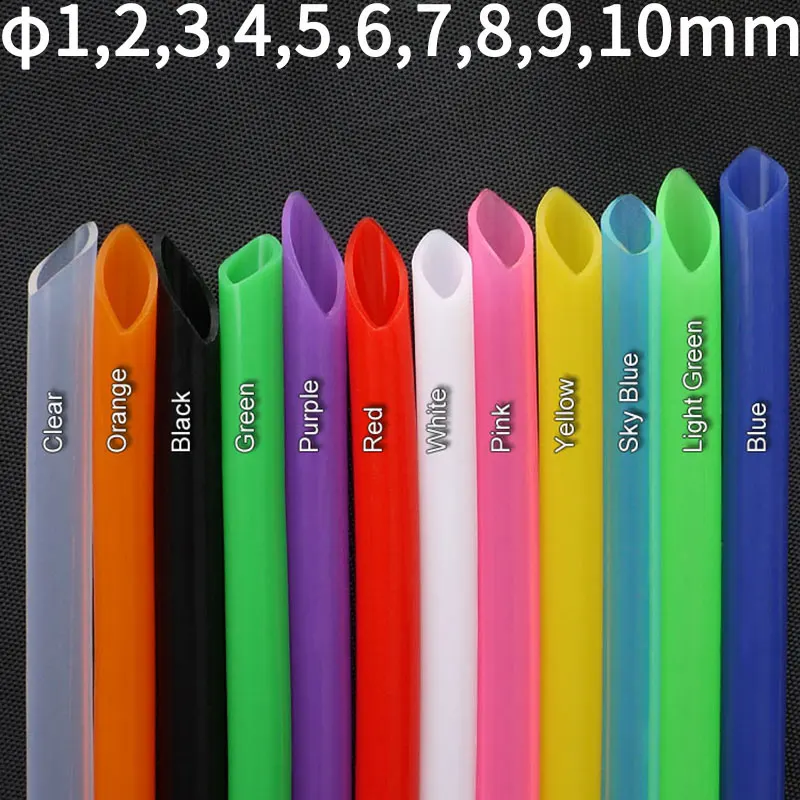 1 Meter ID 1 2 3 4 5 6 7 8 9 10 mm Silicone Tube Flexible Rubber Hose Food Grade Soft Drink Pipe Water Connector