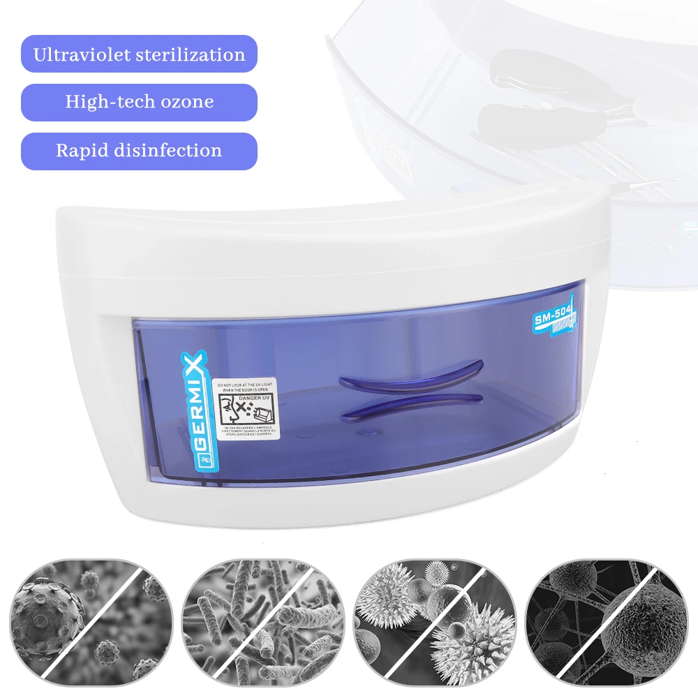 

Ozone UV Sterilizer Disinfection Cabinet Ultraviolet UV Light Sanitizer Eyelash Nail Tools Disinfection Home Sterilization Box