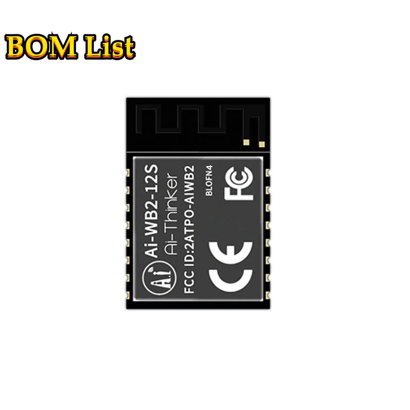 Ai-WB2-12S 2,4G WiFi + Bluetooth-совместимый BLE 5,0 сетчатый модуль с последовательным портом прозрачная Беспроводная передача чип BL602 4 м