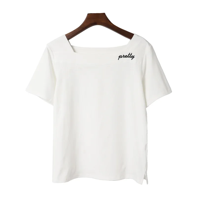 

T Shirt With Femme Summer T Shirt White For Women Clothes Plus Size Tshirts Cotton 2021