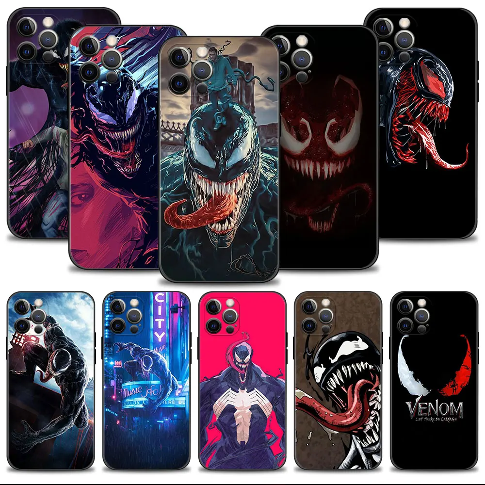 

Bag For Apple iPhone 11 13 7 Plus XR XS X 12 Pro Max 14 8 SE2 SE2022 5S 6 SE 5 6S Case Marvel Venom 2 Super Hero