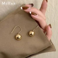 mihan trendy jewelry metal earrings popular design silver plated hip hop drop earrings for celebration gifts wholesale