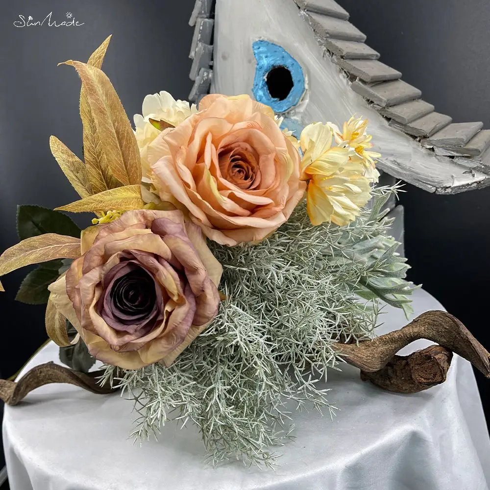 SunMade игольчатая сосновая трава эвкалипт пластиковые искусственные растения