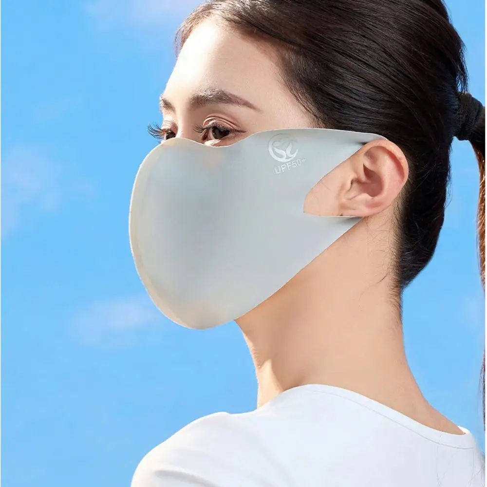 Солнцезащитный крем шарф для лица ледяная шелковая маска сплошной цвет
