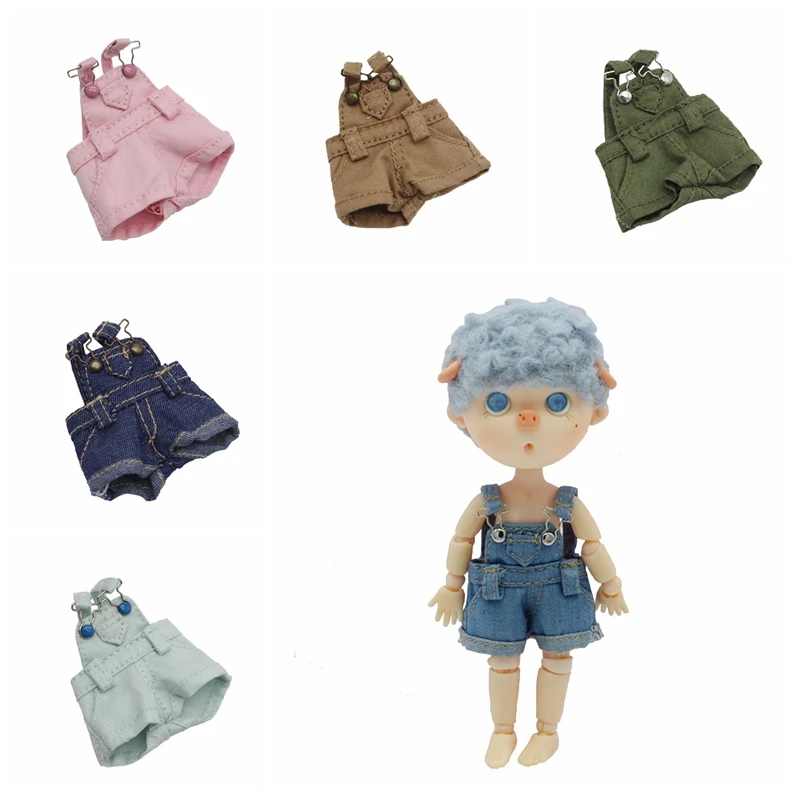 

Outfits for Blyth Doll Denim Overalls for the 12 inch Doll JOINT Body Cool Dressing OB 11 Molly doll 1/8 1/12 BJD