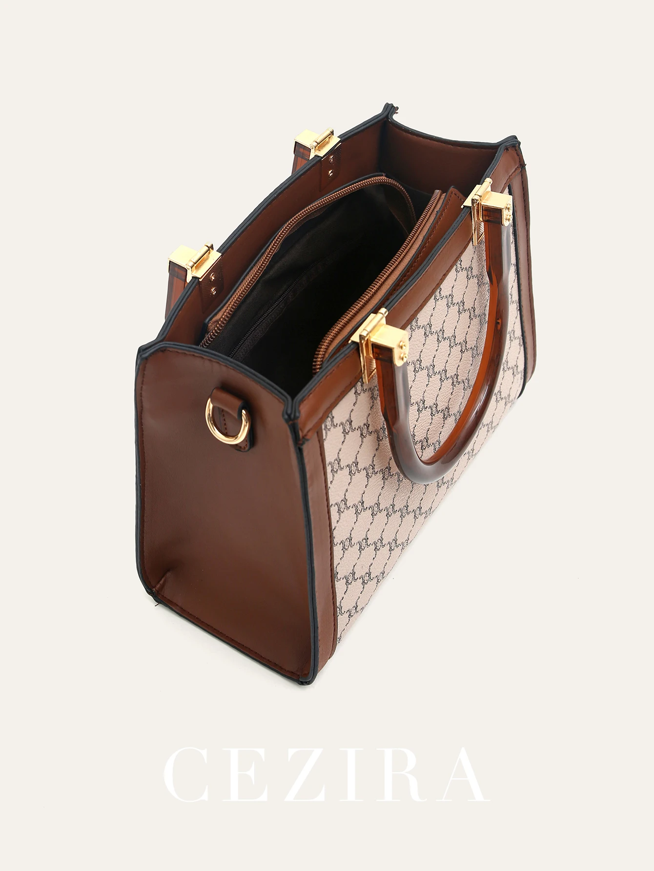 Женская сумка-тоут из искусственной кожи с ручками сверху