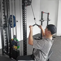 Triceps Pull Down Bar Heavy Duty LAT Pulldown Handle Pulley Cable Machine Attachment Body Strength Muscle Workout Grips