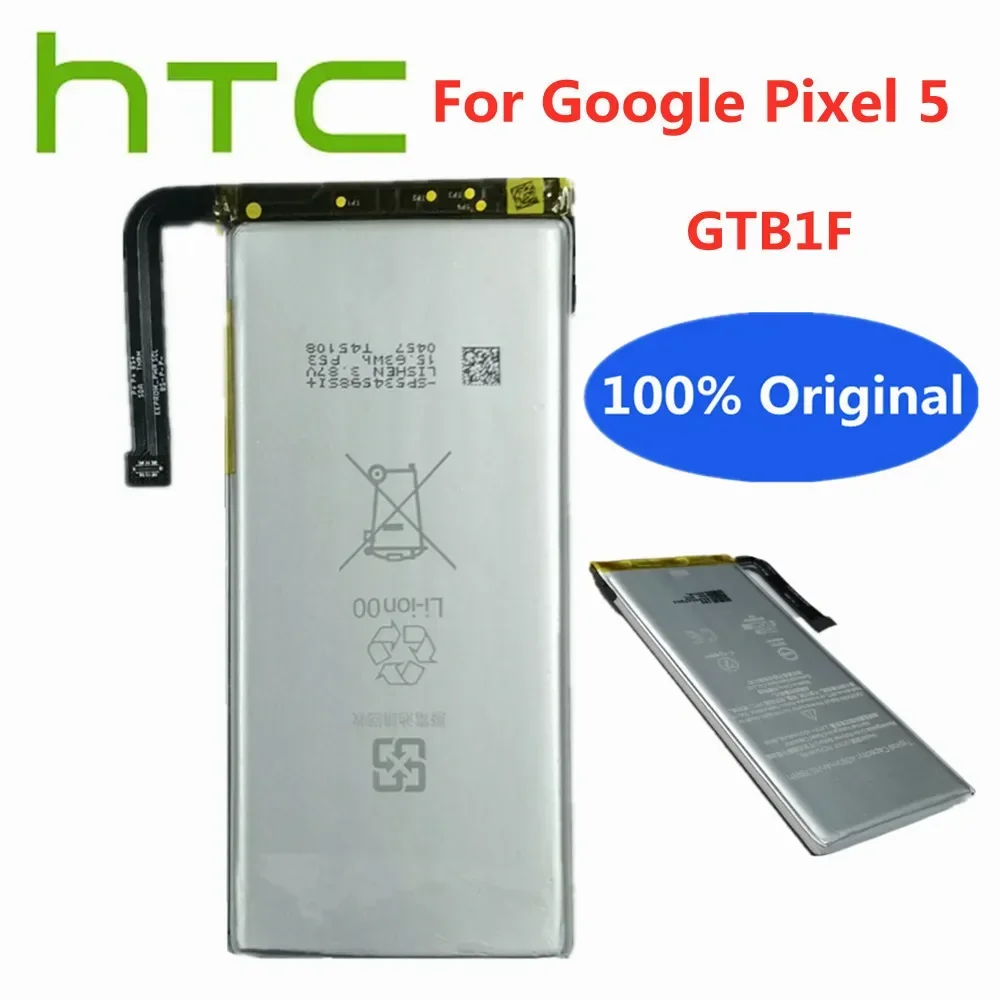 Оригинальный сменный аккумулятор GTB1F 4080 мАч для HTC Google Pixel 5 Pixel5 GD1YQ GTT9Q мобильного