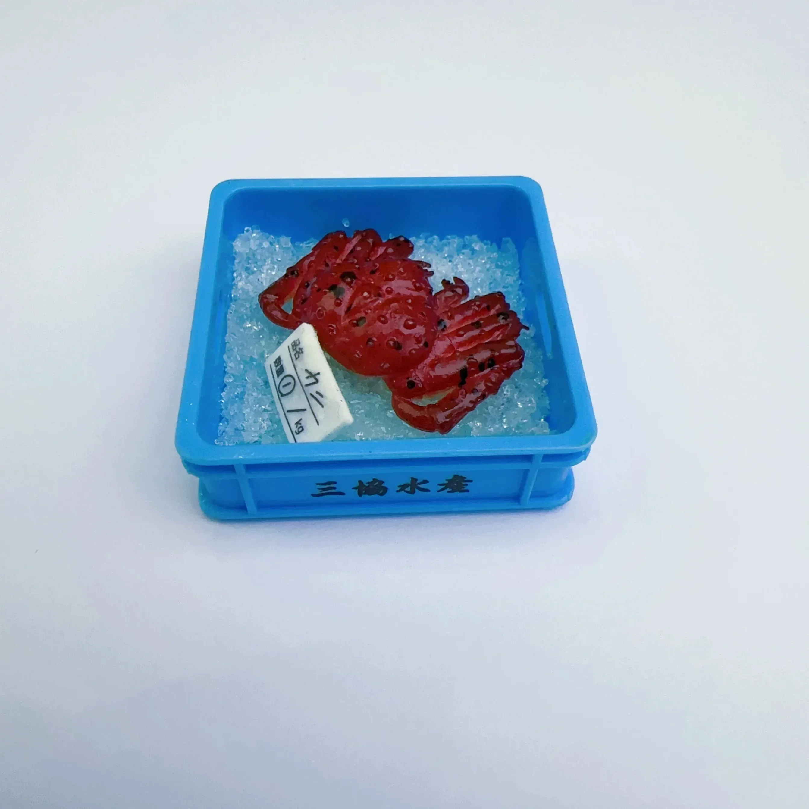 Капсульная игрушка еда рынок корзина морепродукты рыба потерятель краба