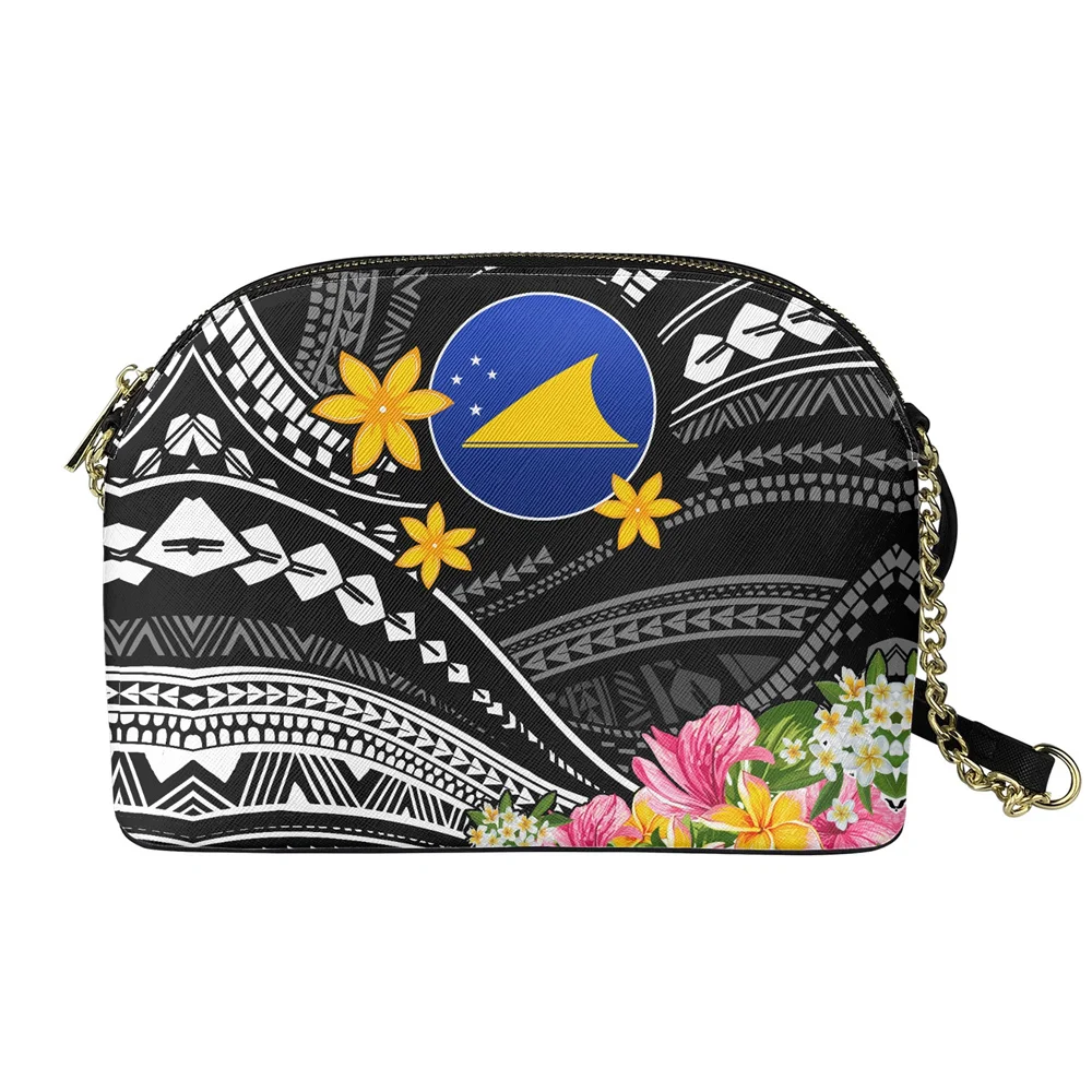 

Printed On Demand Crossbody Bags Polynesian Tribal Samoa Tokelau Island Print Women Bags Ladies PU Shoulder Easy Carry Shell Bag