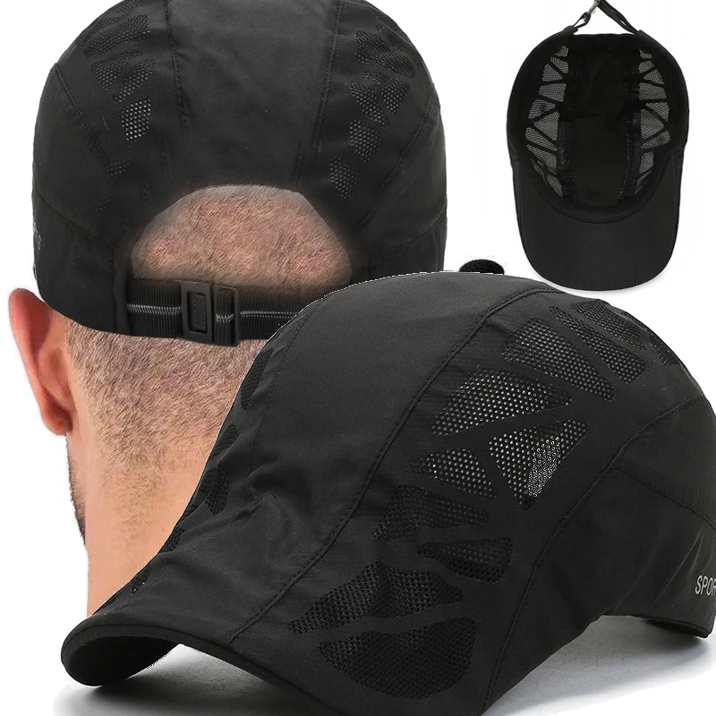 

Солнцезащитная дышащая уличная влагопоглощающая теплоотводящая сетчатая Солнцезащитная шапка для мужчин спортивная бейсболка быстросох...
