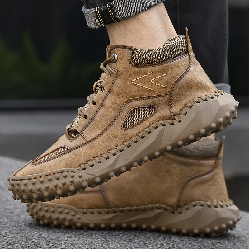 2022 Autumn/Winter Men's Professional Golf Sneakers Men's Outdoor Warm Golf Training Sneakers Men's Spikeless Golf Sneakers