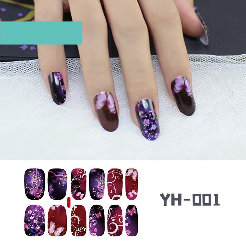 

New Waterproof Nail Sticker Stall Hot Sale Fashion Nail Sticker Small Fresh Full Sticker Nail Polish Sticker