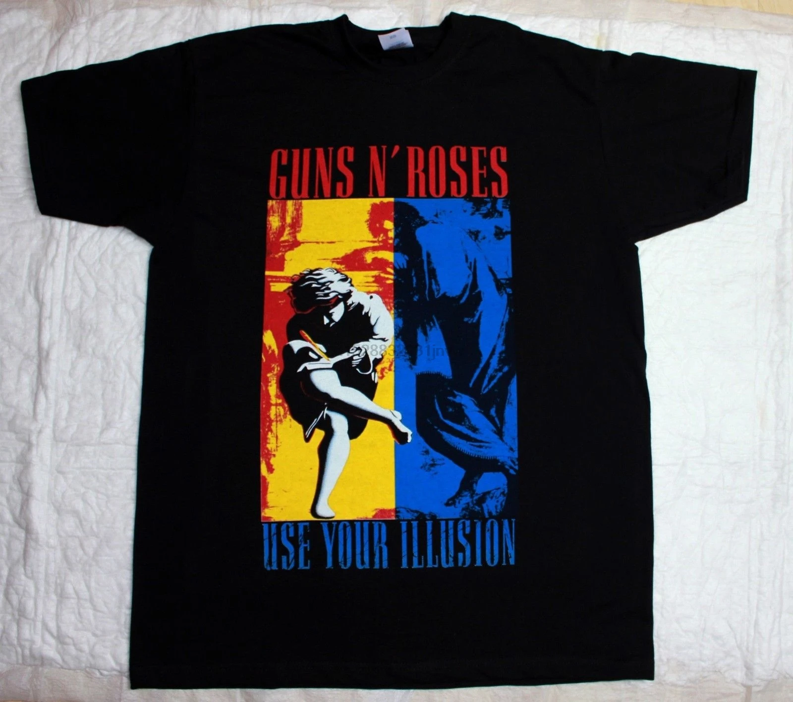 Черная Мужская футболка GUNS N ROSES с принтом иллюзии AXL ROSE SLASH ядовитый трет Забавные