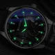 Business Quartz Watch for Man Unique Automatic Date Dial Design Luminous Pointer Leather Strap Exam Chronograph Man's Clock Gift Other Image