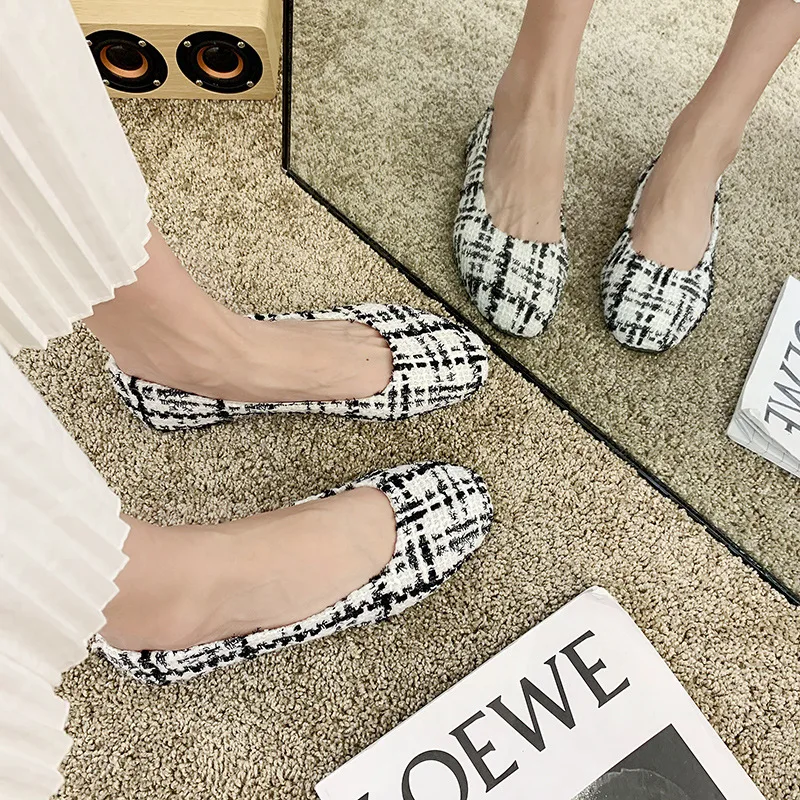 Spring and autumn flat shoes fashion leisure Women's flat shoes Round Toe Canvas Upper   comfortable boutique shoes