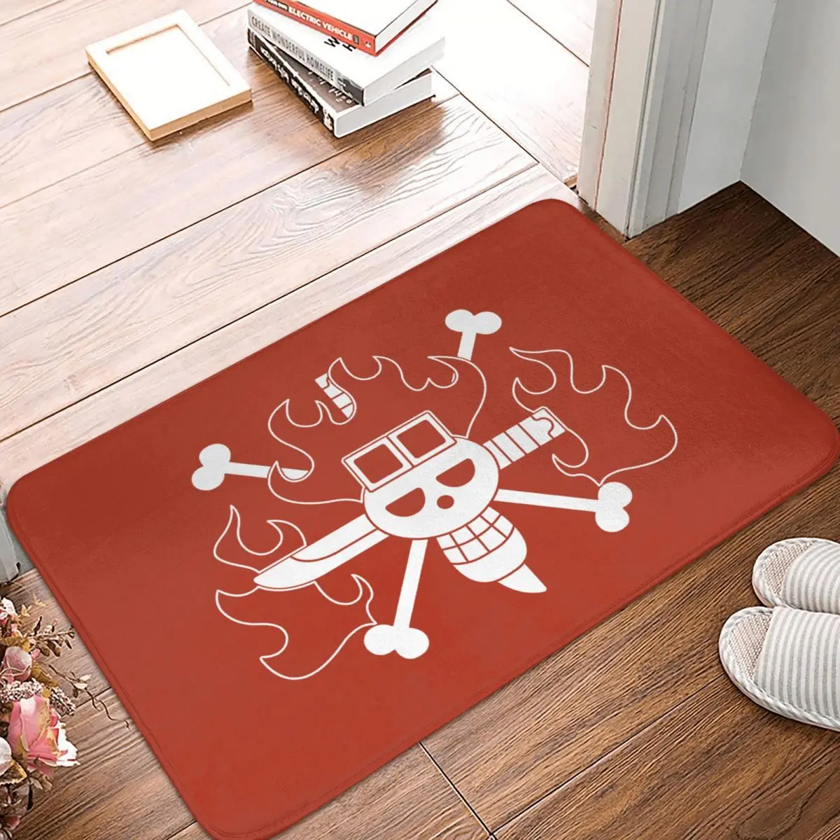 

ONE PIECE Non-slip Doormat Kid Pirates Jolly Roger Living Room Kitchen Mat Outdoor Carpet Home Modern Decor