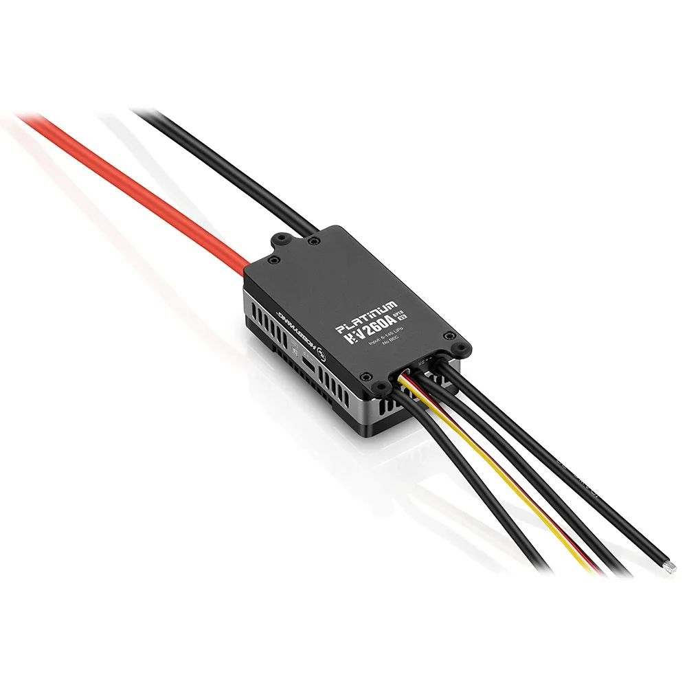 Фото HOBBYWING ESC Platinum 260A V5 SBEC/OPTO 6-14S LiPo HV Бесколлекторный регулятор скорости (ESC) для радиоуправляемых моделей самолетов, фиксированных крыльев и вертолетов №1