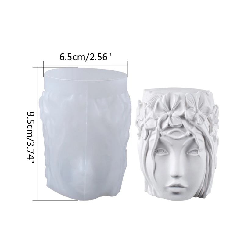 

Epoxy Handmade Soap Mold Head Decoration Candle Mold for DIY Decoration Making Soap Candle Melt Resin Polymer Clay