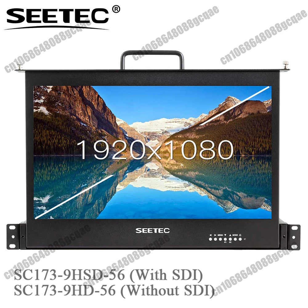 

SEETEC 17.3 Inch 1RU Pull Out Rack Mount Broadcast Director Monitor Full HD 1920x1080 SC173-HD-56 for Peaking Focus Assi