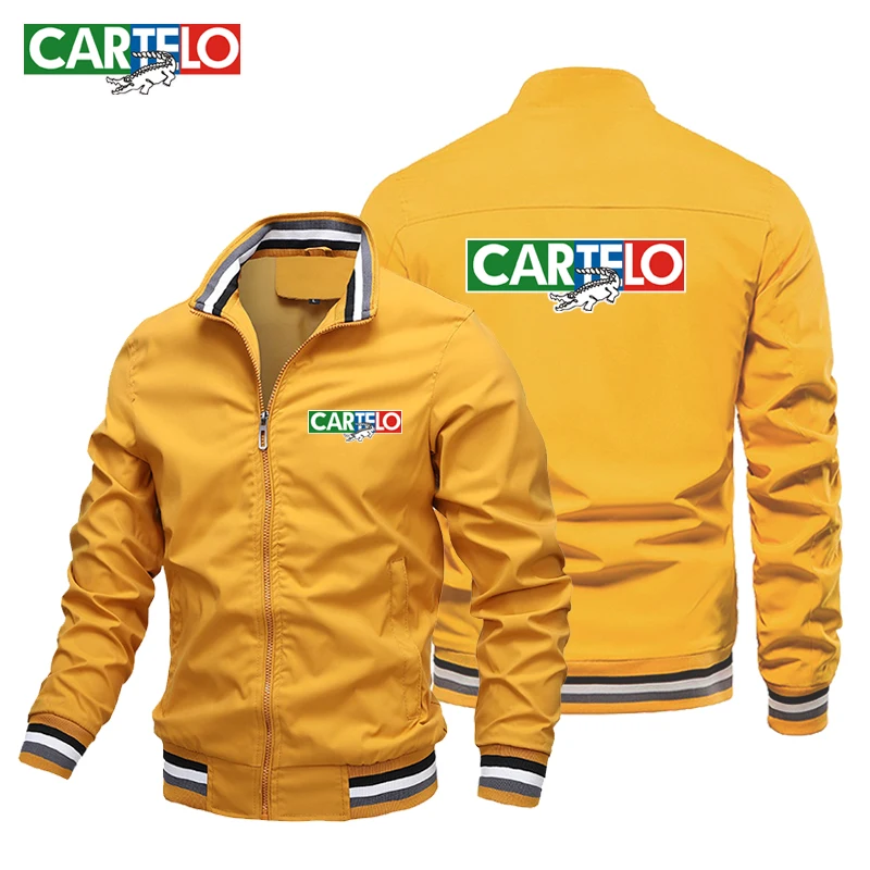 CARTELO brand fashion men's jacket casual jacket outdoor sports jacket spring and autumn military bomber jacket men's plus size