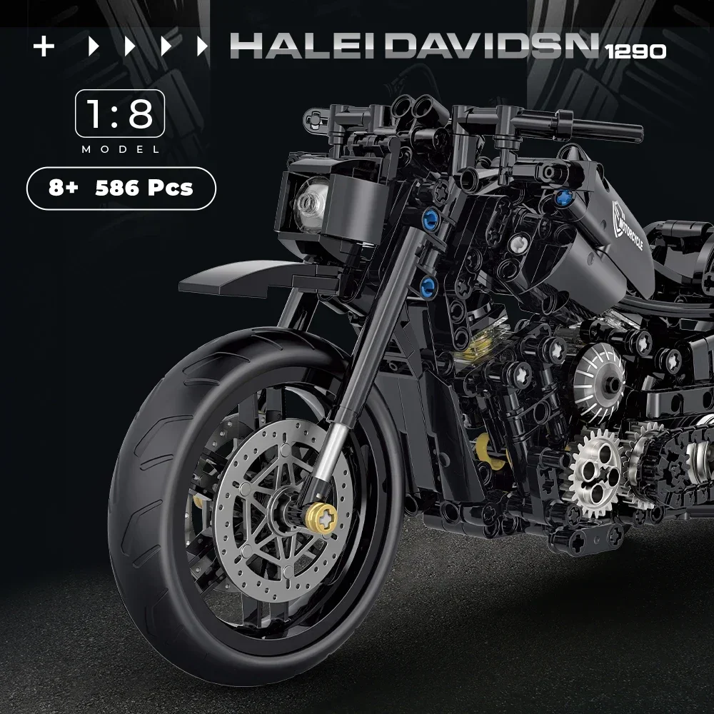 Высокотехнологичные Классические Мотоциклетные Строительные Блоки Набор 586
