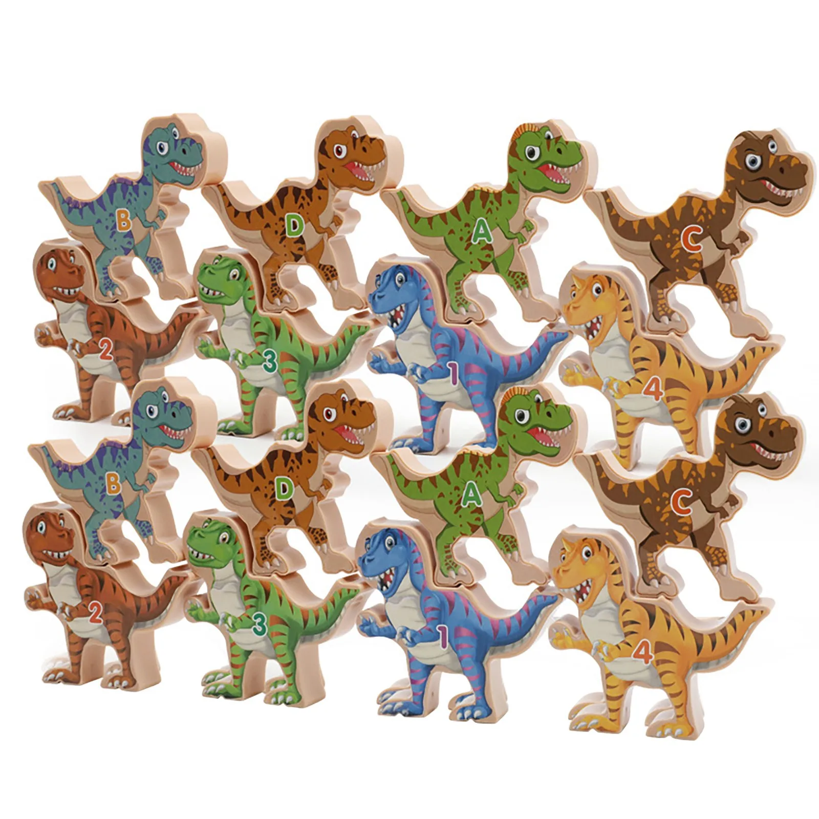 

Birthday For Preschool Montessori Year Toys For 3-5 Boys Stacking Educational Dinosaur Gifts Old STEM Toys Baby Wooden