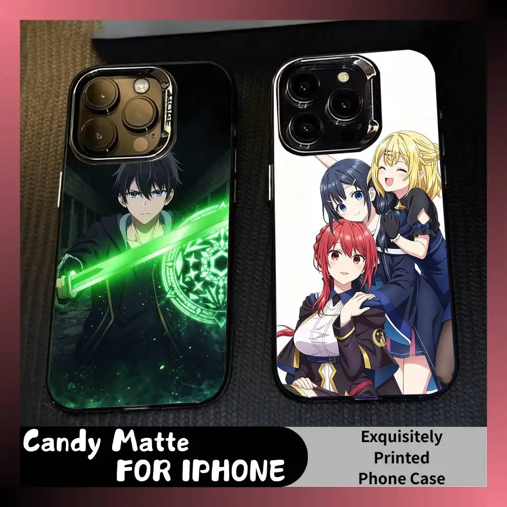 Фото Аниме-чехол для телефона Orun Dura Jack-of-All-Trades для iPhone 16 17 15 14 12 13 Pro Max, черный, матовый, ударопрочный. №1