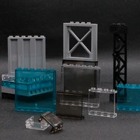 city accessories wall panel window frame brick support fence moc figure house door toy car window military parts building blocks