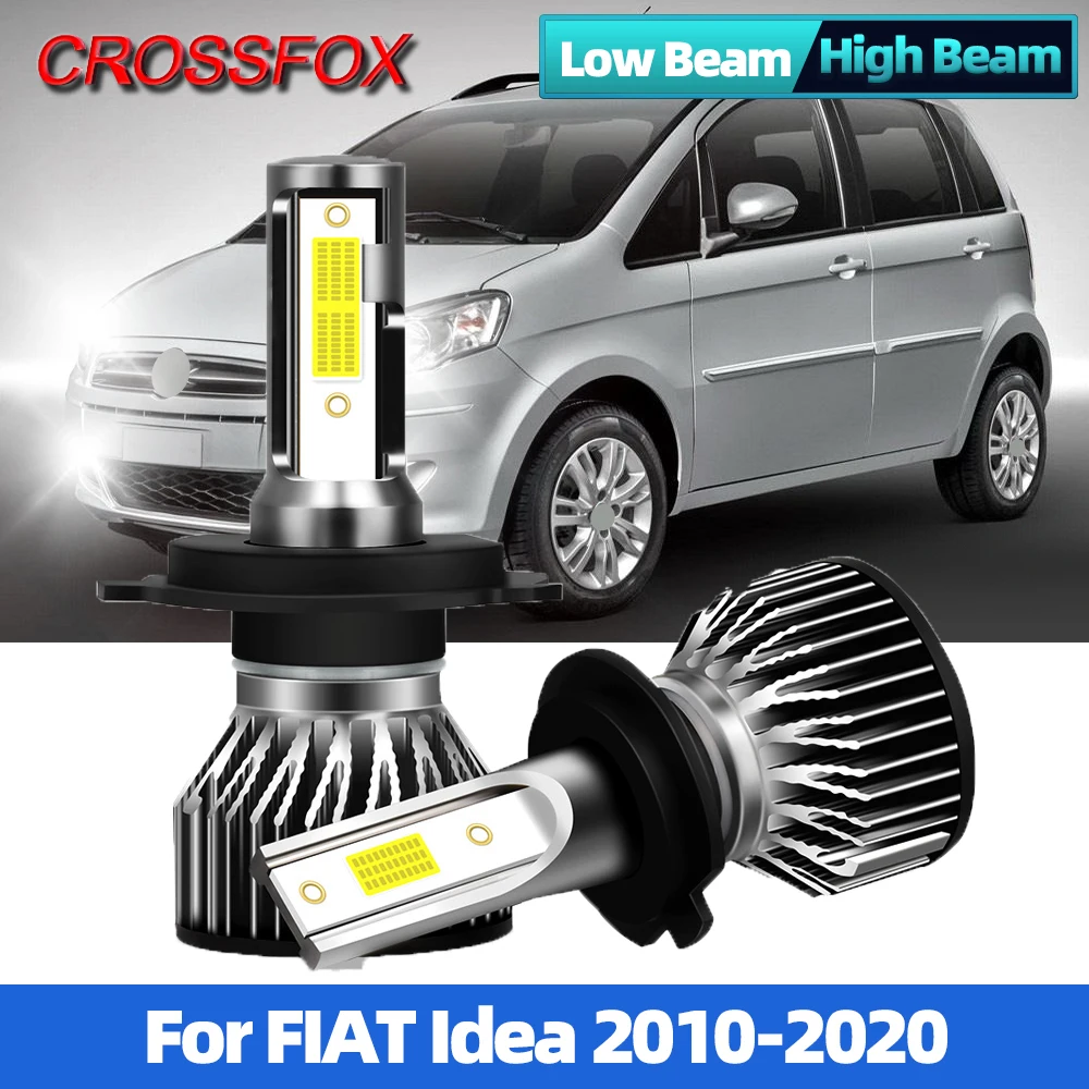 

2Pcs 6000K White 90W LED Headlamps H1 H7 Canbus Car Headlight Bulb 12000LM Turbo Auto Light 12V 24V For FIAT Idea 2010-2020