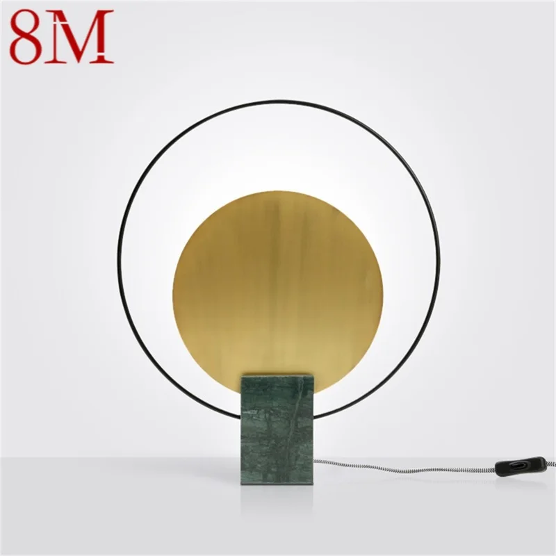 

8M Postmodern Table Lamp Creative Design Marble Desk Light LED For Home Decorative Living Room Bedroom