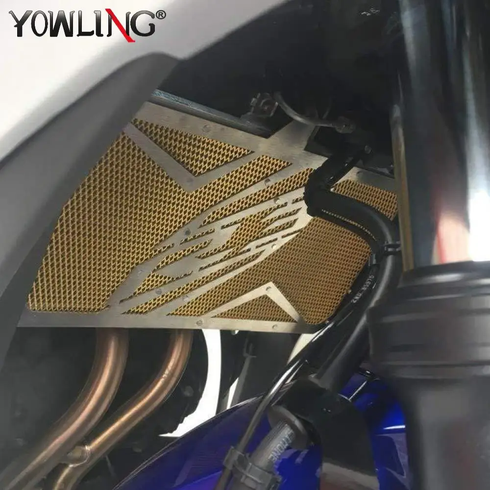 

Motorcycle Radiator Grille Guard Protection Cover Radiator Cover For YAMAHA YZF R3 YZF-R3 2017 2018 2019 2020 2021 2022 2023