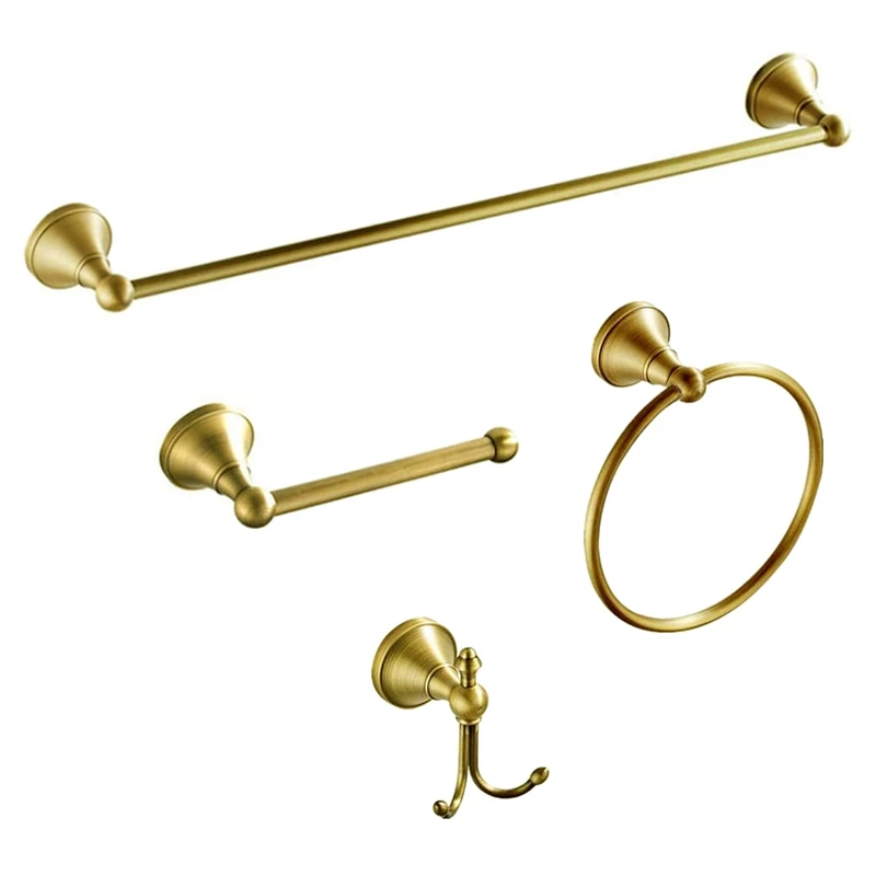 

JHD-Copper Bathroom Hardware Set,Towel Ring Towel Bar Toilet Paper Holder Coat Hooks Wall Mounted For Bathroom Kitchen