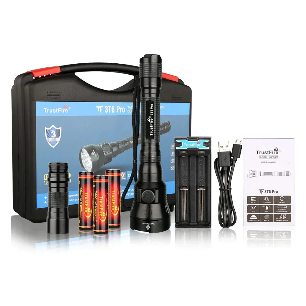 Перезаряжаемый тактический фонарик LUMINUS SST 40 5200 люмен 18650 ультра яркий для