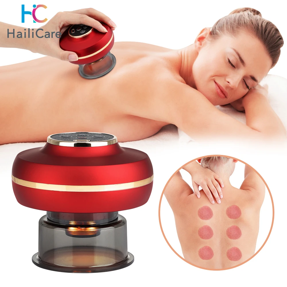 

Electric Vacuum Cupping Massage Sunction Slimming Body Massager Device Guasha Anti-Cellulite Heating Negative Pressure Therapy