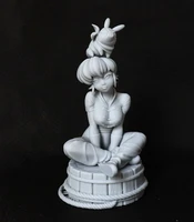75mm resin model female pretty lovely girl figure sculpture unpainted no color rw 364