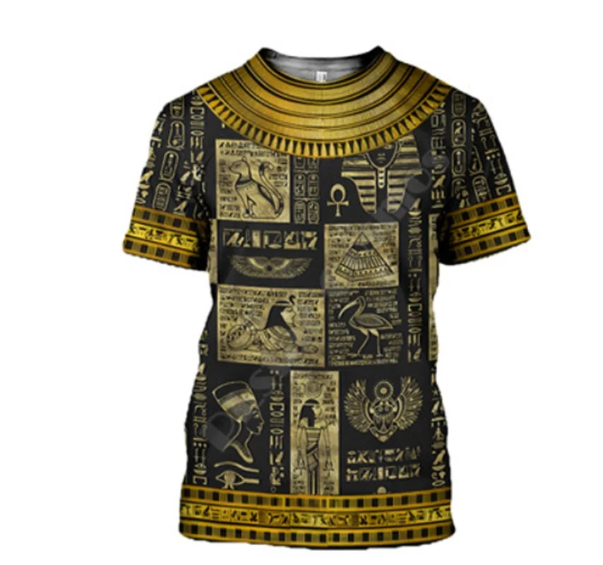 New Fashion 3D Print Ancient  Egyptian God Eye of Egypt Pharaoh Anubis Face T-shirt  for Women/ Men  B05